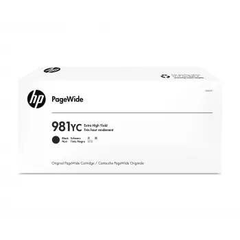 Originalus HP 981YC kasetė, juoda, itin didelės išeigos, skirta PageWide – 21 000 puslapių