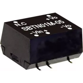 MEAN WELL SBTN01M-05 maitinimo adapteris 1 W, įėjimo įtampa 10,8–13,2 V, išėjimo įtampa 5 V