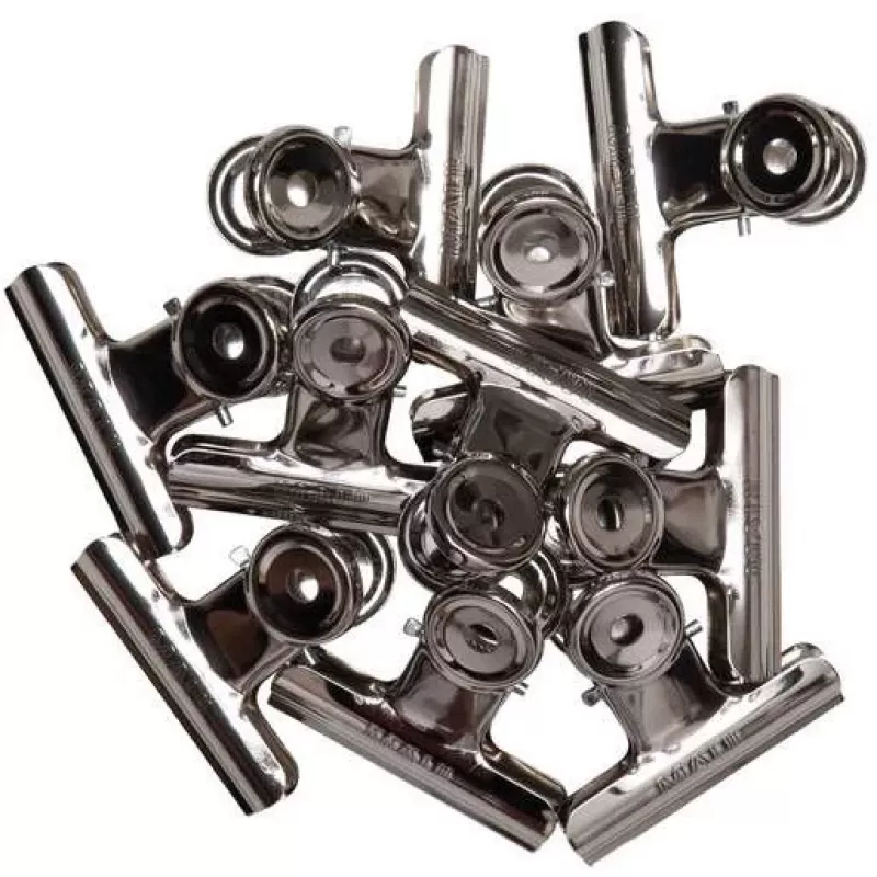 MAUL Metalinis popieriaus segtuvas, spalva: nikelis, plotis: 50 mm, užveržimo plotis: 20 mm, savitarnos pakuotė (21750-96)