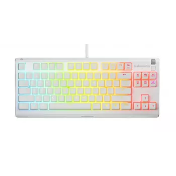 Klaviatūra SteelSeries Apex 3 TKL US, balta