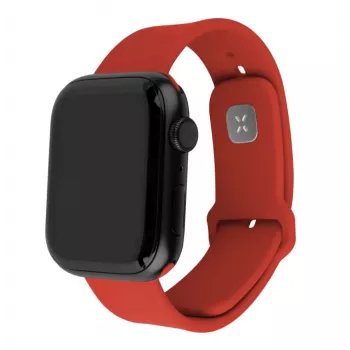 Fiksuotas sportinis dirželių komplektas Apple Watch 42/44/45 mm | 170-235 mm | Raudona | Silikonas