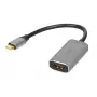 IBOX IACFAK USB-C į HDMI adapterio laidas, USB-C (kištukas) į HDMI (lizdas), 4K 60Hz, tiesūs jungtys, sidabrinis
