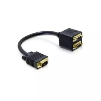 VGA adapteris DeLOCK 65060 Kištukas į 2x Lizdą 0,2 m
