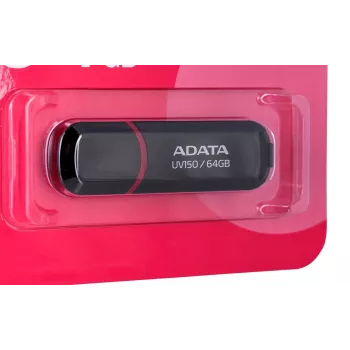 ADATA 64GB DashDrive UV150 USB atmintukas USB Type-A 3.2 Gen 1 (3.1 Gen 1) Juodas