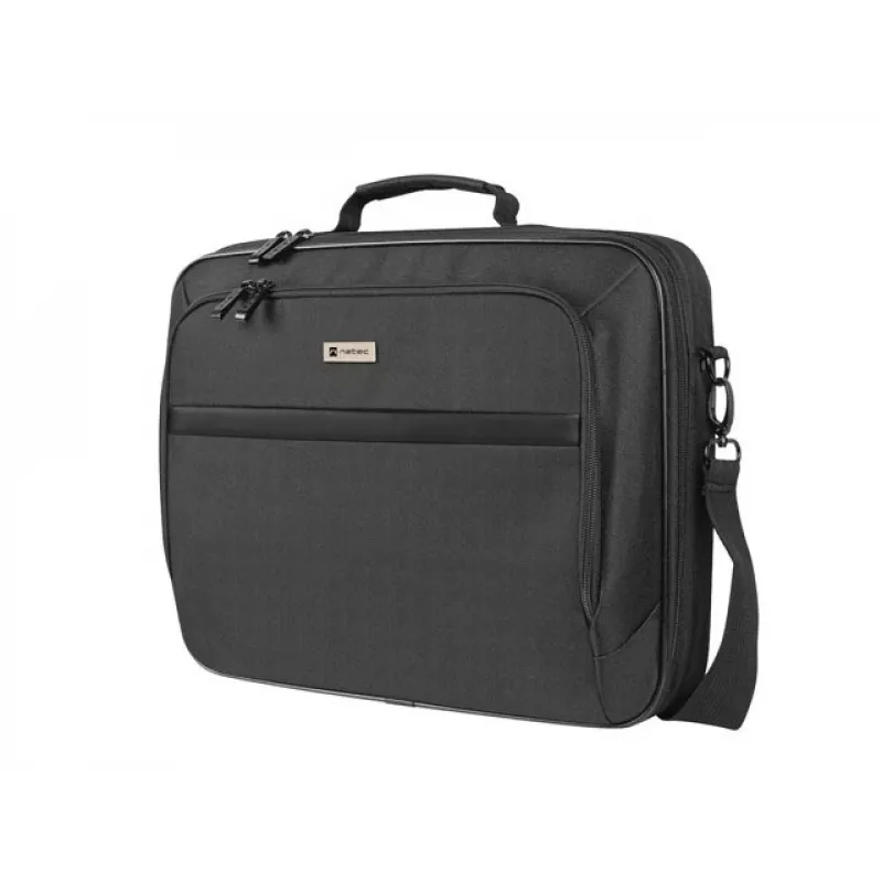 Portfelis NATEC Boxer Lite 39,6 cm (15,6 col.) – poliesteris, 2 skyriai, petneša, 410×305×65 mm, 750 g