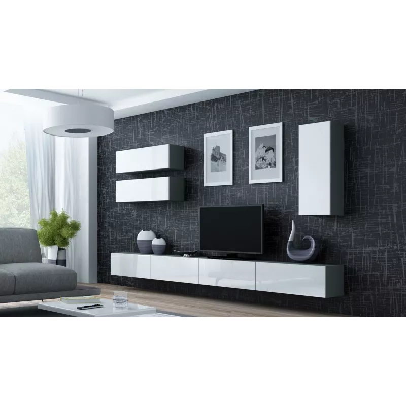 Cama Spintelė VIGO 90 uždara 90/35/32 pilkas/baltas blizgus