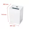 Popierių smulkintuvas HSM Pure 530, smulkinimas dalelėmis, 30 cm, 55 dB