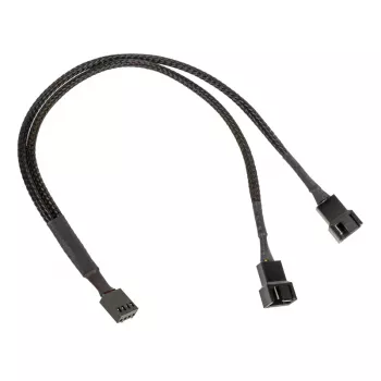 Kolink PWM ventiliatorių šakotuvas 1→2, 35 cm pintas juodas, PGW-AC-KOL-111