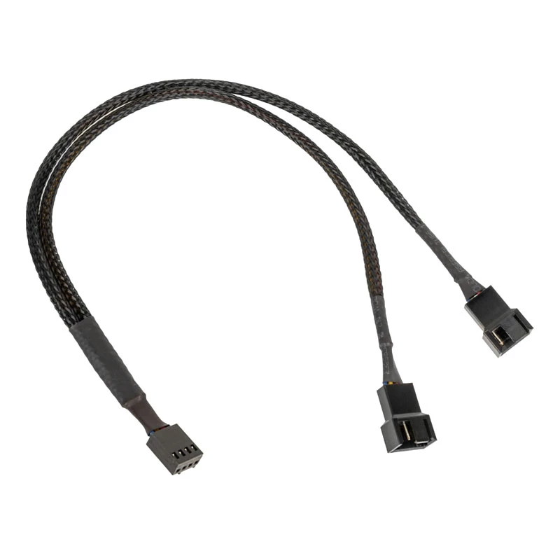 Kolink PWM ventiliatorių šakotuvas 1→2, 35 cm pintas juodas, PGW-AC-KOL-111