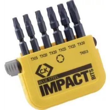 C.K. Bit rinkinys 6 dalių TORX Torsion Control Technologie (T4513)