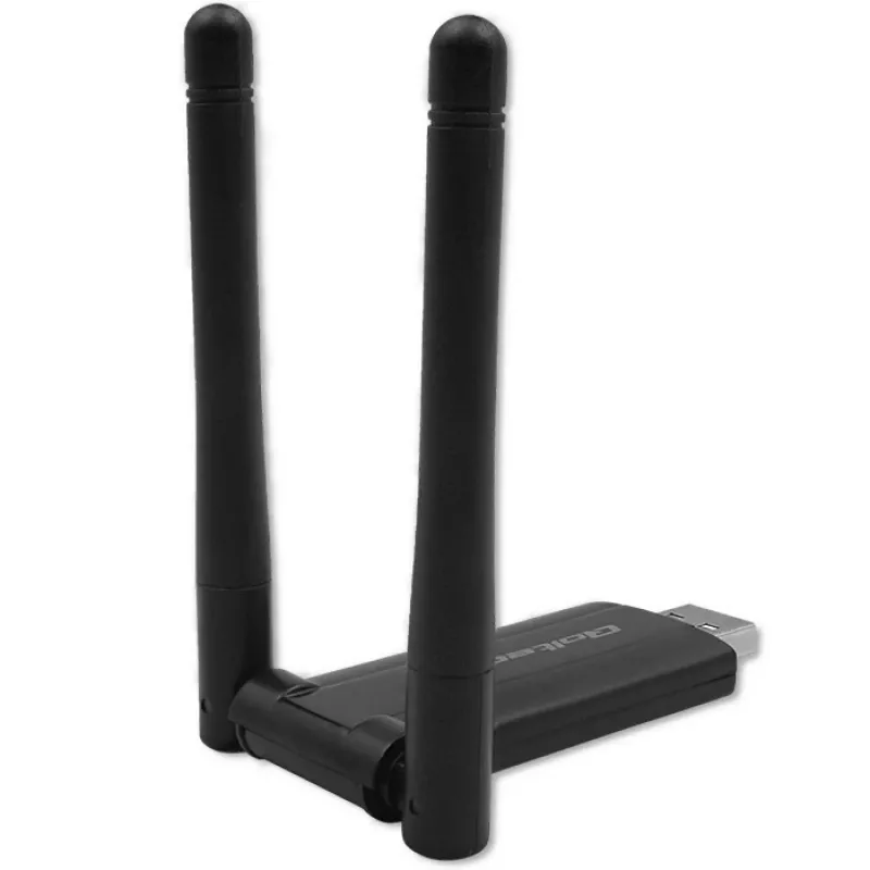 Greitas belaidis USB dviejų juostų Wi-Fi adapteris su 2 antenomis
