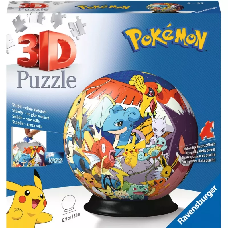 Ravensburger Pokemon 3D dėlionė 72 vnt. Animaciniai filmai