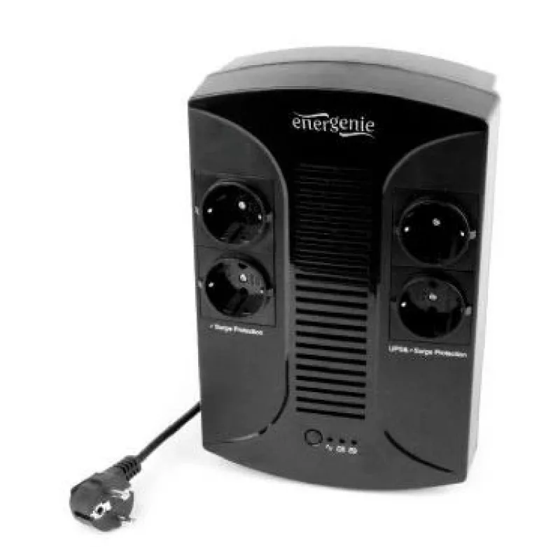 EnerGenie EG-UPS-001 nepertraukiamo maitinimo šaltinis (UPS) Line-Interactive 0,65 kVA / 390 W, 4 AC lizdai