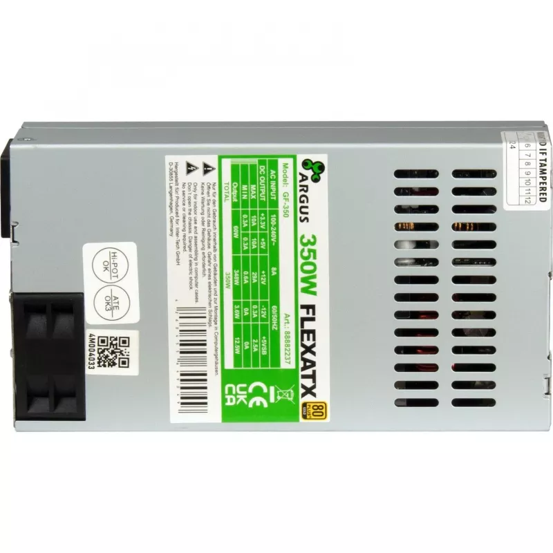 Inter-Tech GF-350 BULK 350W Flex ATX maitinimo blokas - PC / serverio maitinimo šaltinis