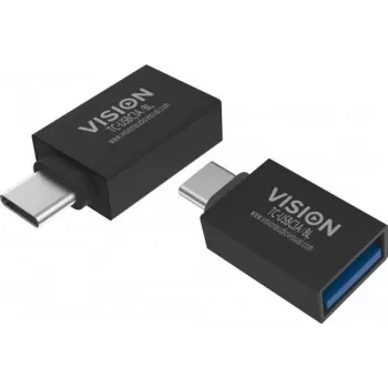 Lyčių keitiklis USB C į USB 3.0 A Vision TC-USBC3A/BL
