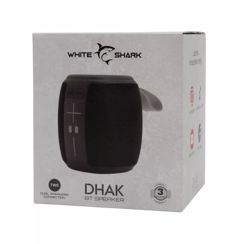 Nešiojamas garsiakalbis White Shark GBT-888 Dhak Black