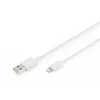 DIGITUS - Lightning laidas - Lightning (kištukas) į USB-A (kištukas) - 1,0 m - Dviguba izoliacija - Baltas - Lietas - Apple iPad/iPhone/iPod (Lightning) (DB-600106-010-W)