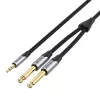 Garso kabelis Vention BARHL 3,5 mm mini-jack – 2× 6,35 mm kištukas, 10 m