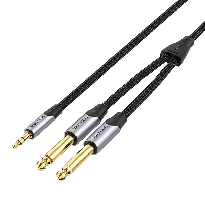 Garso kabelis Vention BARHL 3,5 mm mini-jack – 2× 6,35 mm kištukas, 10 m
