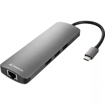 Sharkoon USB 3.0 Type C Combo Adapter – HDMI, RJ-45, USB 3.2 Gen 1