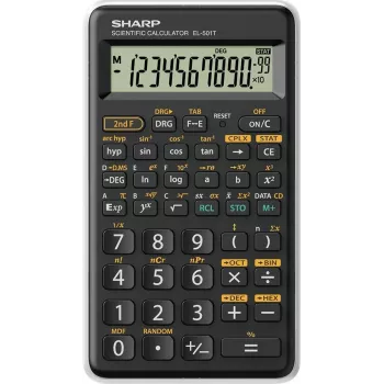 Sharp EL-501T mokslinis kišeninis skaičiuotuvas, juodas/baltas