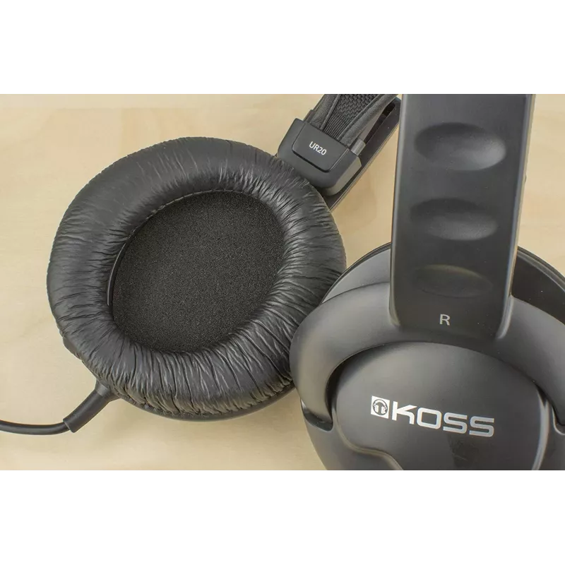 Koss UR20 Ausinės DJ Stiliaus | Laidinės | Antausinės | Triukšmo slopinimas | Juodos