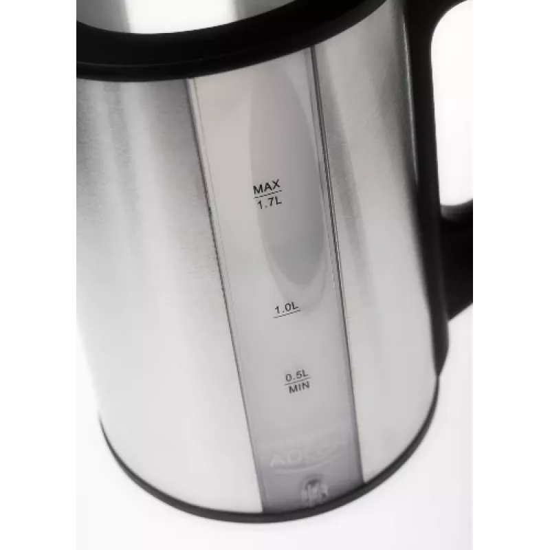 Adler AD 1216 elektrinis virdulys 1.7 L juodas, sidabrinis 2200 W