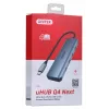 UNITEK uHUB Q4 USB-C 4 prievadų USB 3.2 Gen 1 5000 Mbit/s pilkas