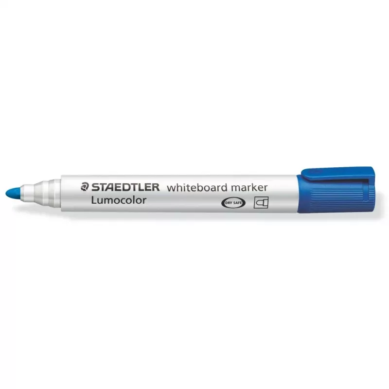Markeriai Staedtler Lumocolor 351 WP4, 4 vnt., juoda, mėlyna, žalia, raudona, bullet antgalis
