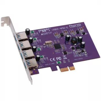 Sonnet Allegro USB3.0 PCIe kortelė (4 prievadai, Macintosh/Windows) (USB3-4PM-E)