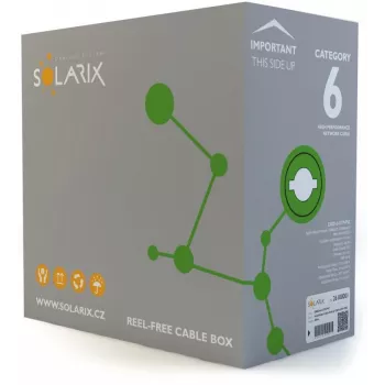 Solarix CAT6 UTP PVC Eca montažinis kabelis 305m