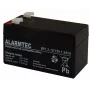 Akumuliatorius VRLA AGM Alarmtec EMU Electronic BP 1.2-12 — 12 V, 1,2 Ah, 43×59 mm, 570 g