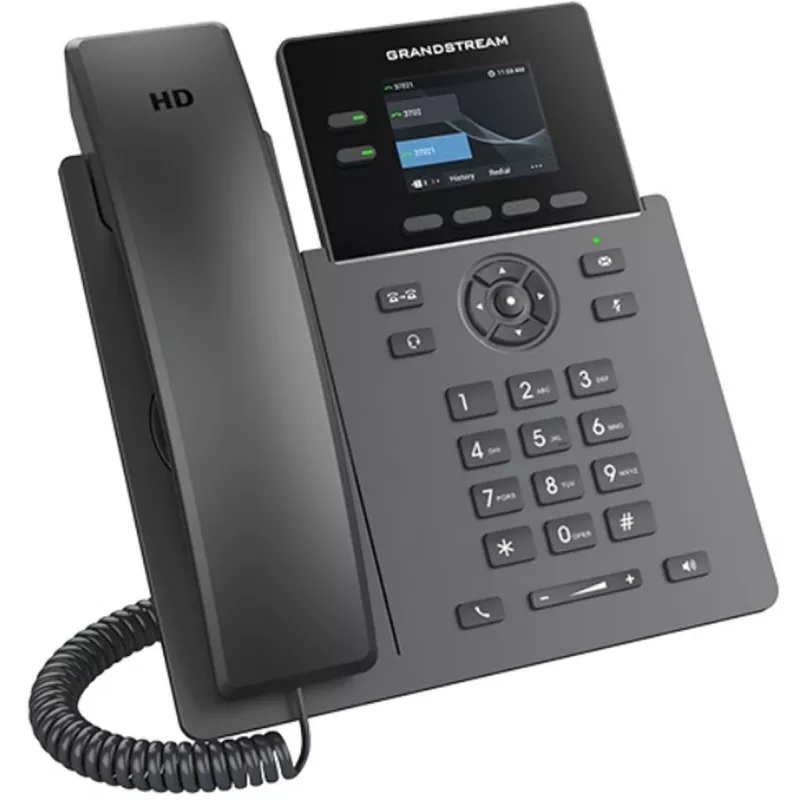 IP telefonas Grandstream GRP2610 2 linijų HD garsas, operatorinės klasės VoIP telefonas