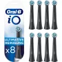 Pakeičiamos dantų šepetėlio galvutės Oral-B IOUR8BK 8 vnt., juodos