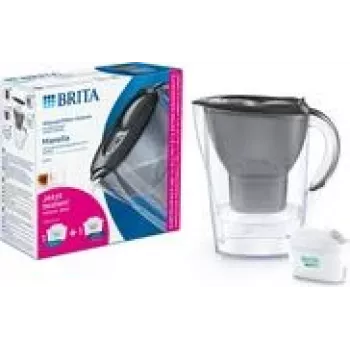 Vandens filtro ąsotis BRITA Marella Graphite su 1 ALL-in-1 kasetė ir 1 Extra Lime kasetė