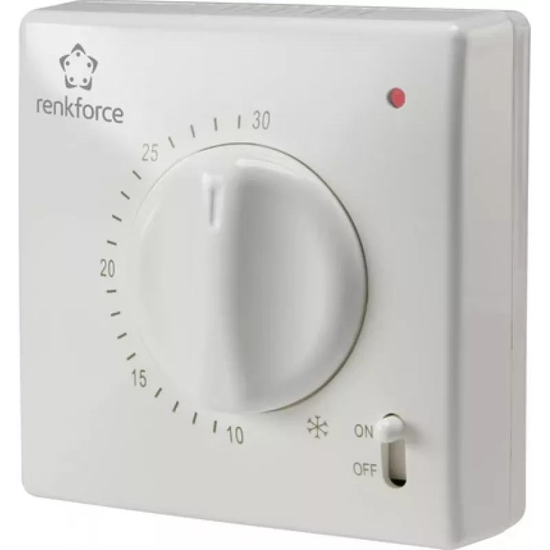 Patalpų termostatas Renkforce TR-93 programuojamas, temperatūros diapazonas 5–30 °C