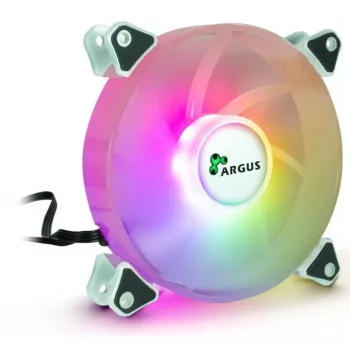 INTER-TECH Argus RGB ventiliatorių rinkinys RS-06 120mm 3 vnt. Balti ARGB su valdikliu