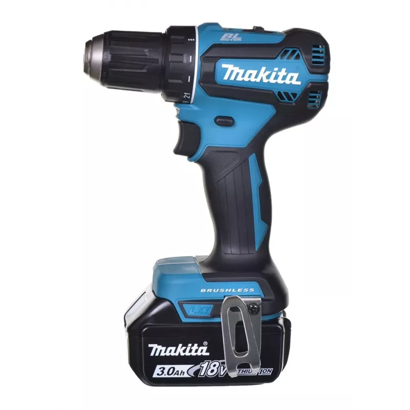 MAKITA DDF485RF3J Gręžtuvas 3x 18V 3Ah
