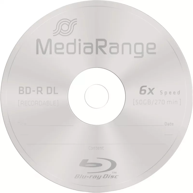 MediaRange MR507 BD-R 50 GB 6x 10 vnt. tuščias Blu-ray diskas
