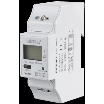 VE EMDIN02 - Vienfazis energijos skaitiklis su LCD ekranu