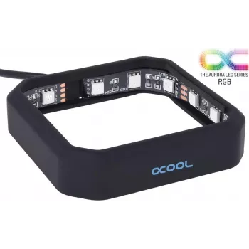 Alphacool Aurora XPX RGB rėmelis - Juodas (12893)