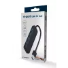 USB šakotuvas Gembird 4 prievadų USB 3.1 (Gen 1) — 4 prievadai, USB 3.2 Gen 1 Type-A, 5V/2.1A, 109×30×10 mm, juodas