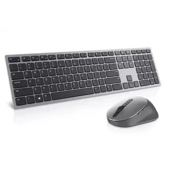 Belaidis klaviatūros ir pelės rinkinys Dell KM7321W Titan Grey su baterijomis