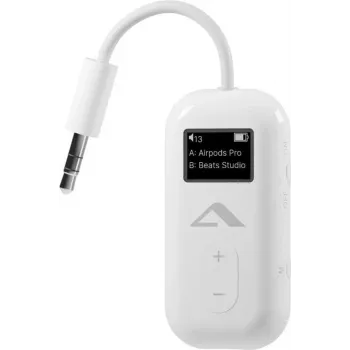 Bluetooth garso siųstuvas ALOGIC ABTTX1-WH su 3,5 mm lizdu, mažas vėlinimas