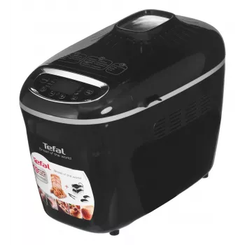Duonkepė Tefal PF611838 — 1600 W, 1,5 kg talpa, 19 programų, jutiklinis valdymas, juoda