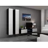 Cama uždara Spintelė VIGO '180' 180/40/30 baltas/juodas blizgus
