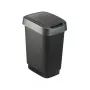 Šiukšliadėžė Rotho Twist 50 L stačiakampė polipropileno, 50 L, 602×298×401 mm, juoda