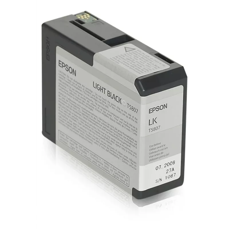 Epson Singlepack Light Black T580700, šviesiai juoda, pigmentinis rašalas, 80 ml, 1 vnt.