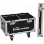 Roadinger flightcase 2x Spark Master su ratukais – apsauginis transportavimo dėklas