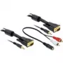 Vaizdo kabelio adapteris DeLOCK 84453 3 m VGA D-Sub + 3,5 mm juodas